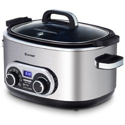 4-in-1 6 Quart Stainless Multi Cooker