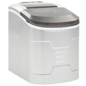 Ice Cube Maker Silver 0.6gal 33.1 lbs / 24 h