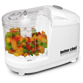 Better Chef 1.5-Cup Mini Chopper Food Processor (Color: White)