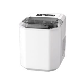 Portable Ice Maker Machine for Home Bars Coffee Shop (Color: White, type: Ice Maker)